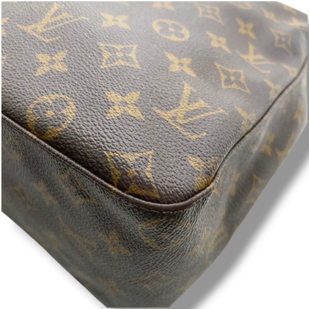 Y2K USA Made Vintage Louis Vuitton GM Looping Monogram Canvas Shoulder Handbag - Picture 13 of 17